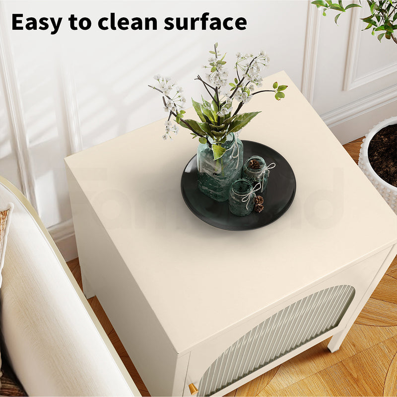 Familand Steel End Side Table Night Stand Bedside Tables