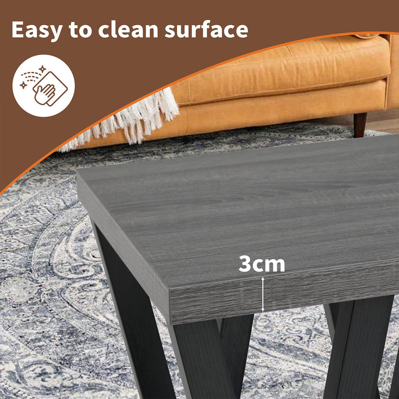 Familand End Side Table in Dark Grey