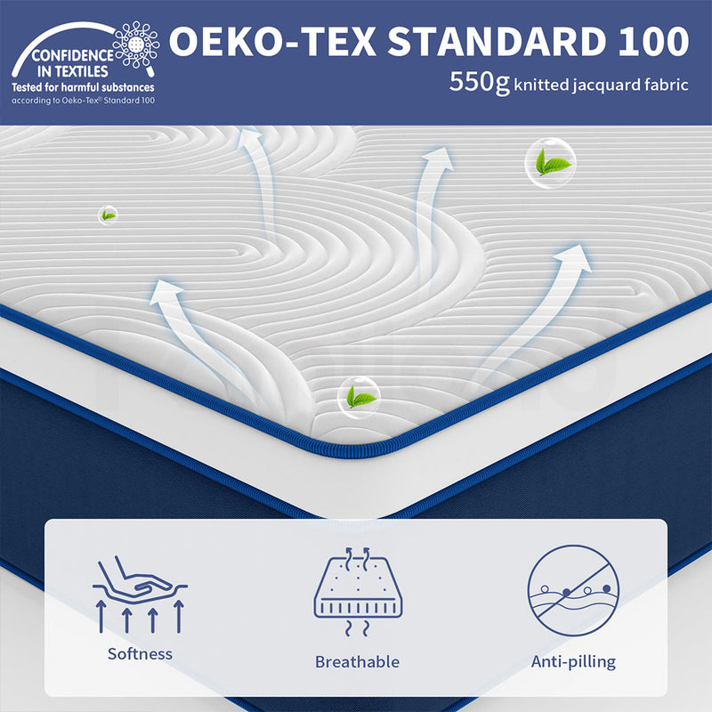 Familand 35cm Mattresses Queen Double King Single Euro Top Medium Firm Memory Foam Bed