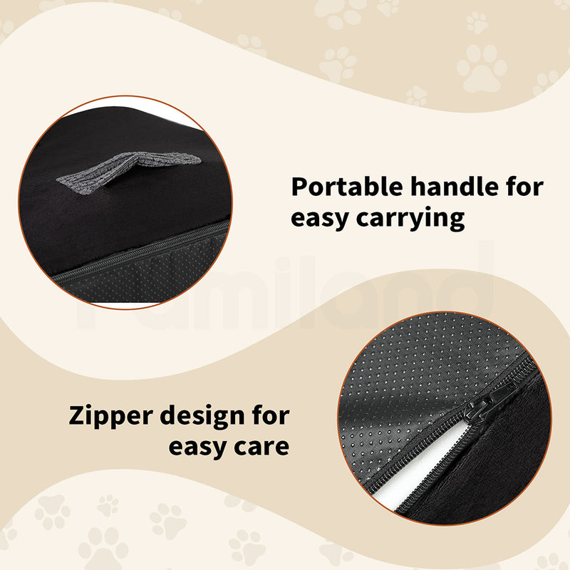 Tedi's 3 Steps Memory Foam Dog Stairs Ramp for High Bed Sofa Couch