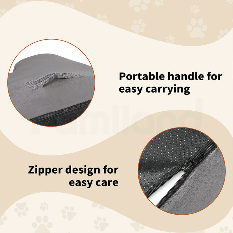 Tedi's 4 Steps Memory Foam Dog Stairs Ramp for High Bed Sofa Couch