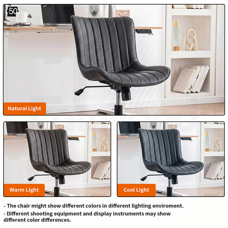 Familand Office Chair Desk Chairs Faux Leather With Rocking Function & 360°swivel