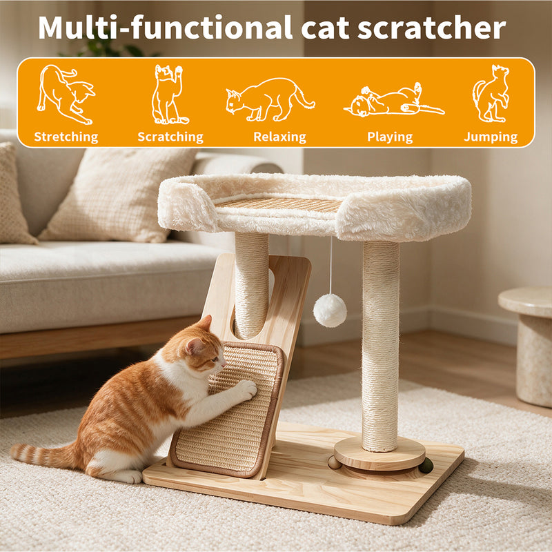 Tedi's Wooden Cat Scratching Board Scrather Post
