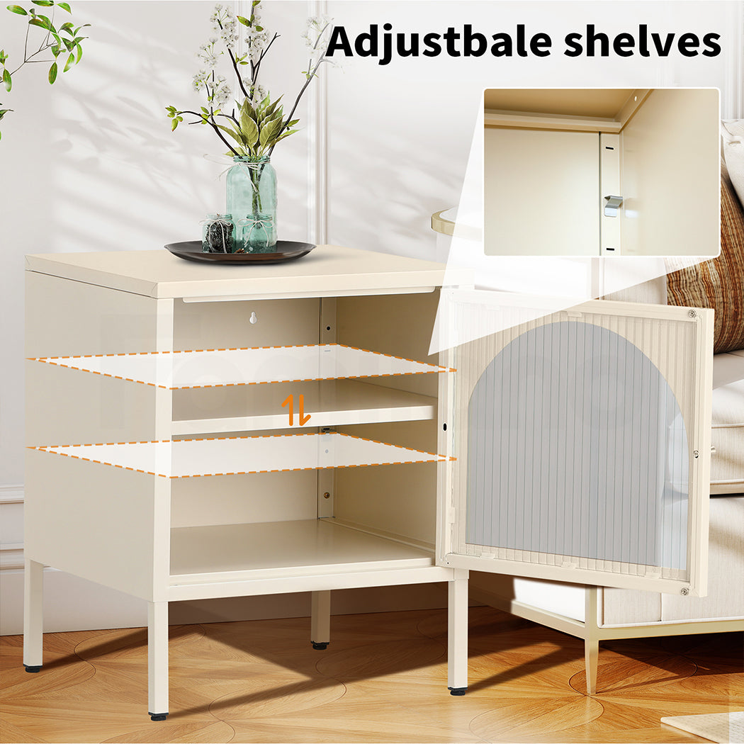 Familand Steel End Side Table Night Stand Bedside Tables