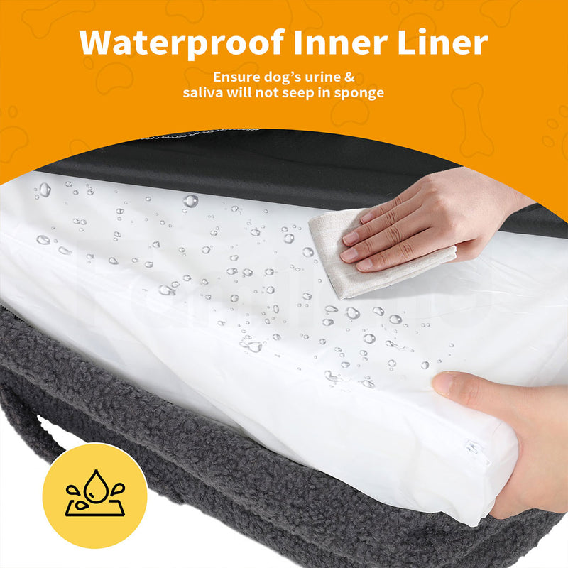 Tedi’s Orthopedic Dog Calming Bed in Dark Grey