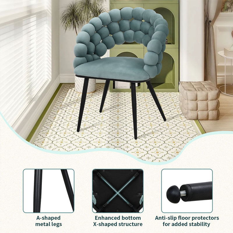 Familand Velvet Dining Chairs Set Of 2