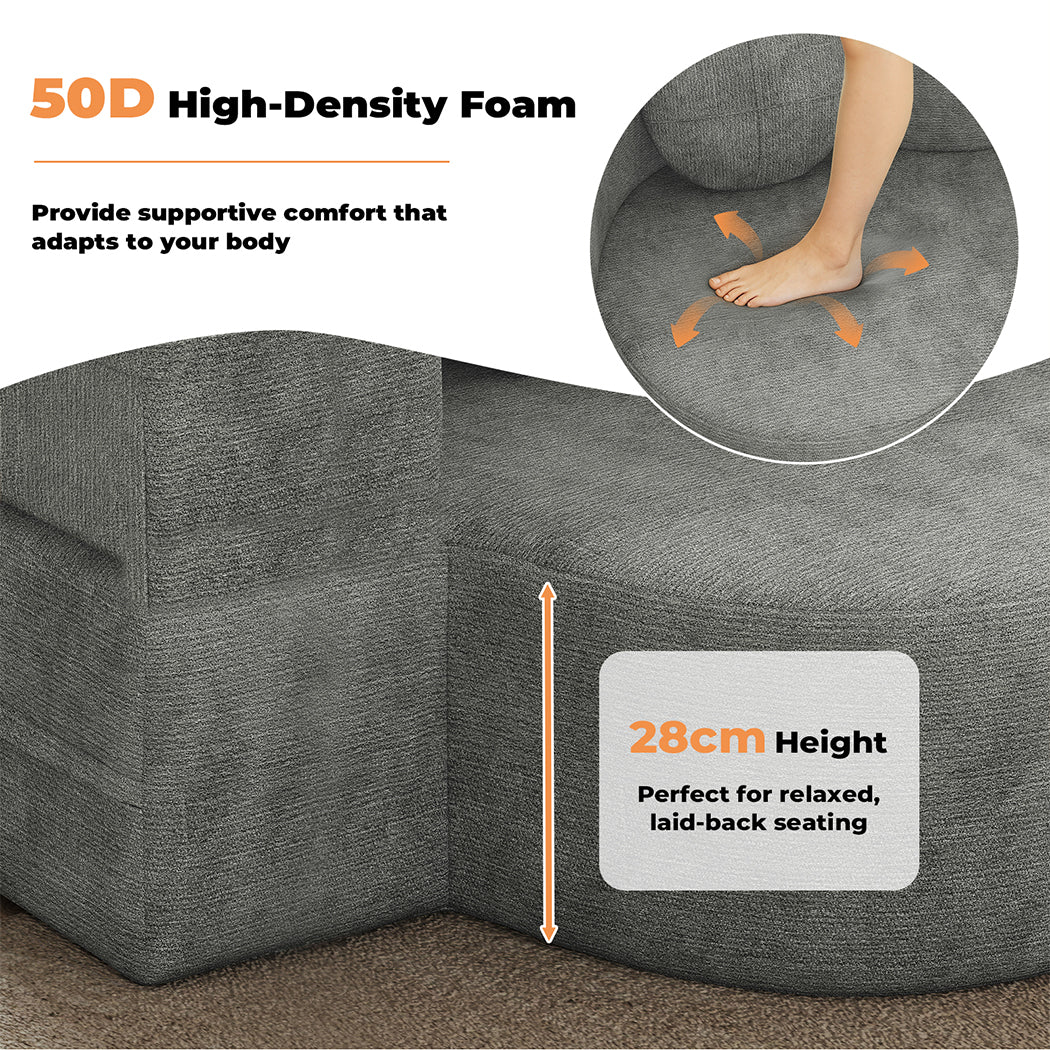 Familand 2 Seater 150cm Convertible Memory Foam Sofa Bed
