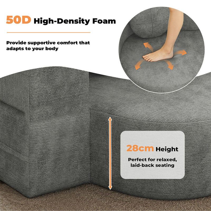 Familand 2 Seater 150cm Convertible Memory Foam Sofa Bed
