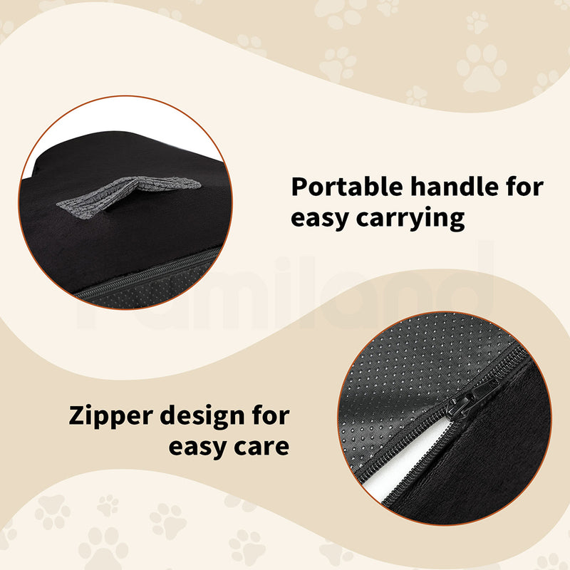 Tedi's 2 Steps Memory Foam Dog Stairs Ramp for High Bed Sofa Couch