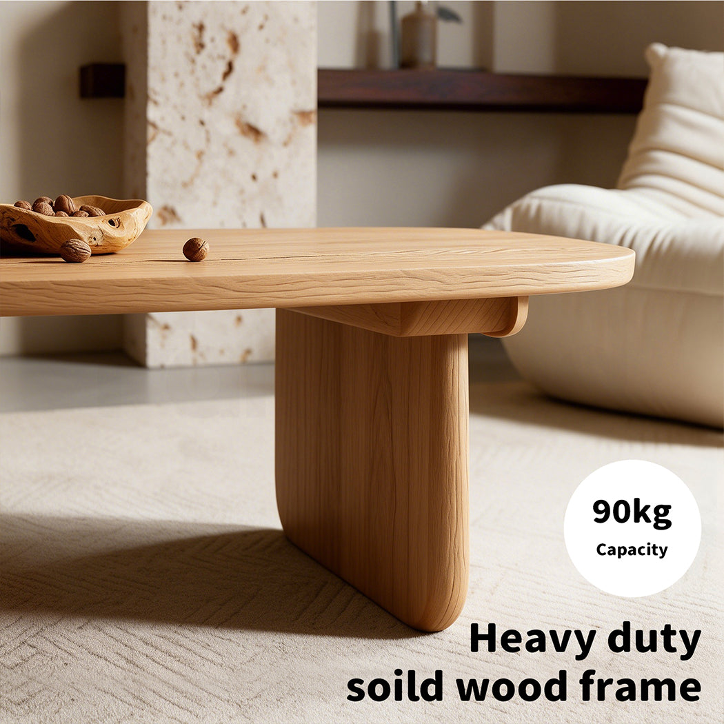 Familand 140cm Solid Wood Coffee Table in Natural