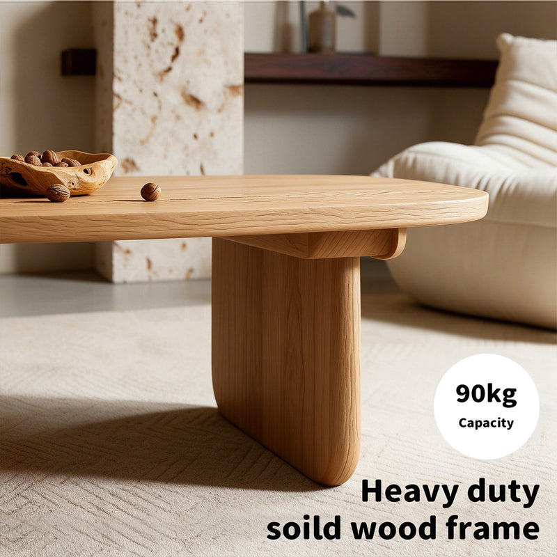 Familand 140cm Solid Wood Coffee Table in Natural