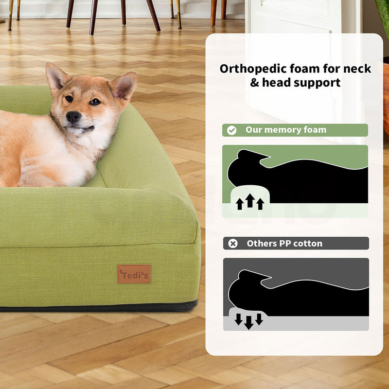Tedi’s Orthopedic Dog Bed in Green