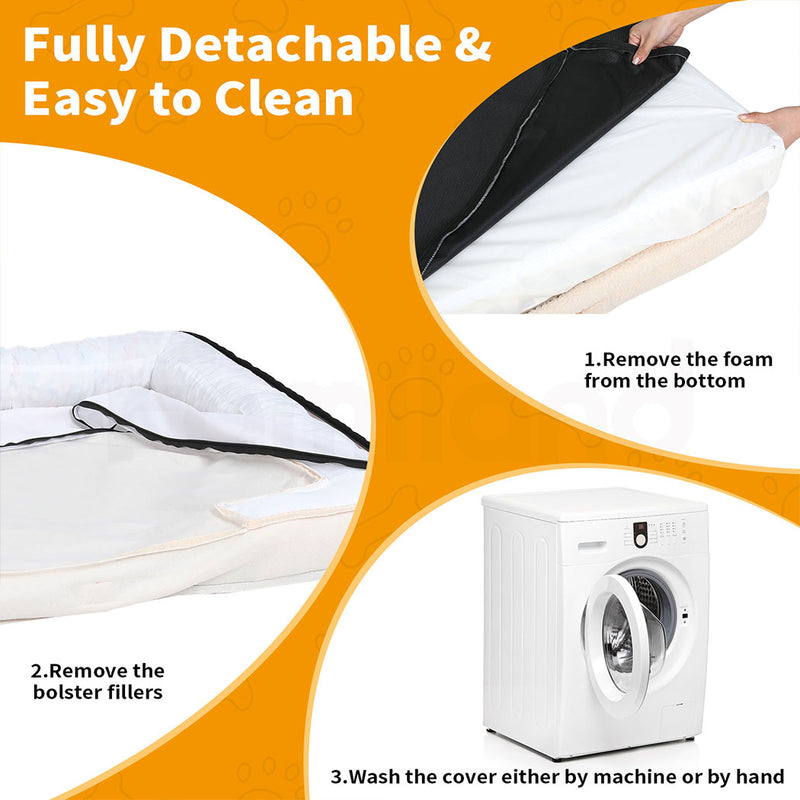 Tedi’s Orthopedic Dog Calming Bed in Cream