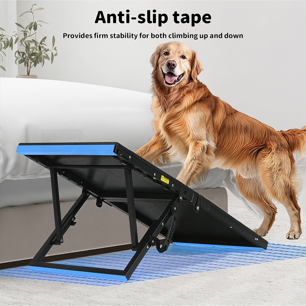 Tedi's Adjustable Height Dog Stairs For Height Bed Couch Metal Frame