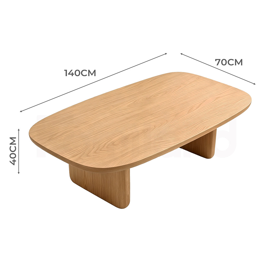 Familand 140cm Solid Wood Coffee Table in Natural
