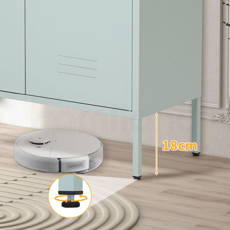 Familand Steel Buffet Sideboard in Mint green