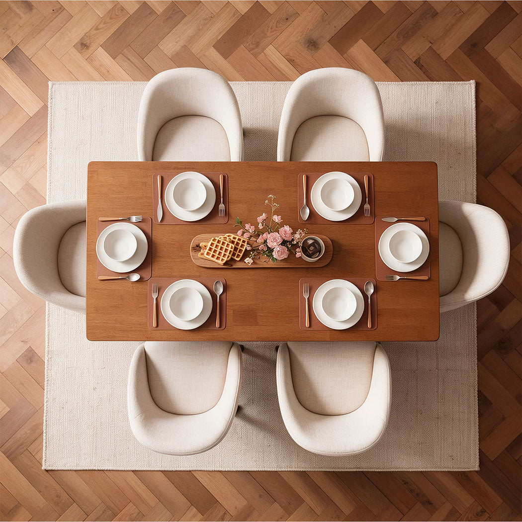 Familand 160cm Solid Wood Dining Table