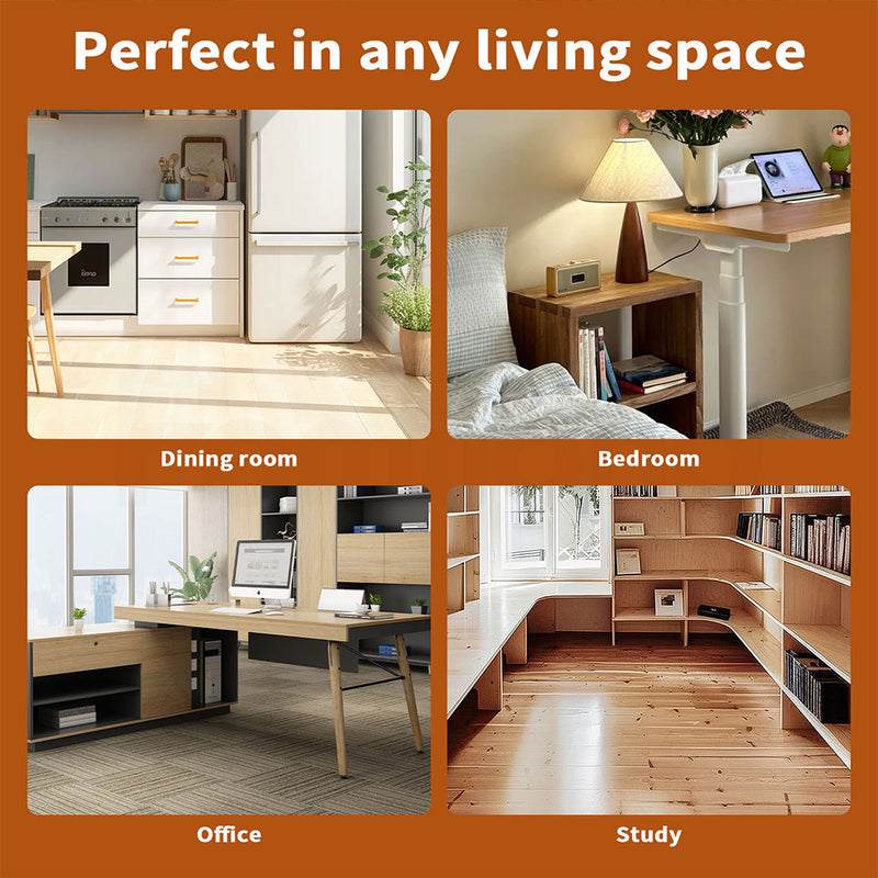 Familand Faux Leather Dining Chairs Set Of 4 with Rattan Back in Cream