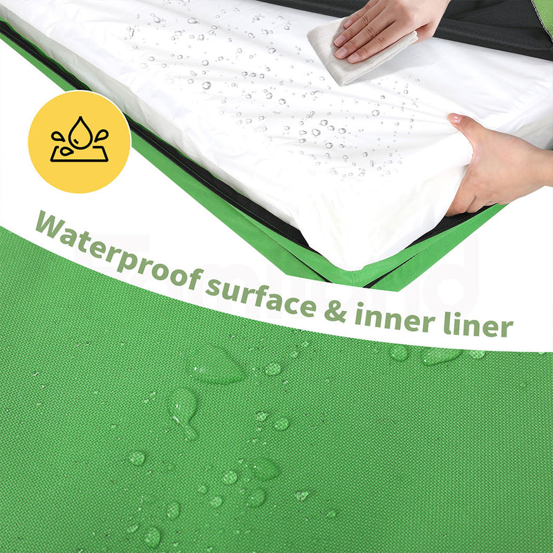 Tedi’s Waterproof Orthopedic Dog Calming Bed in Green