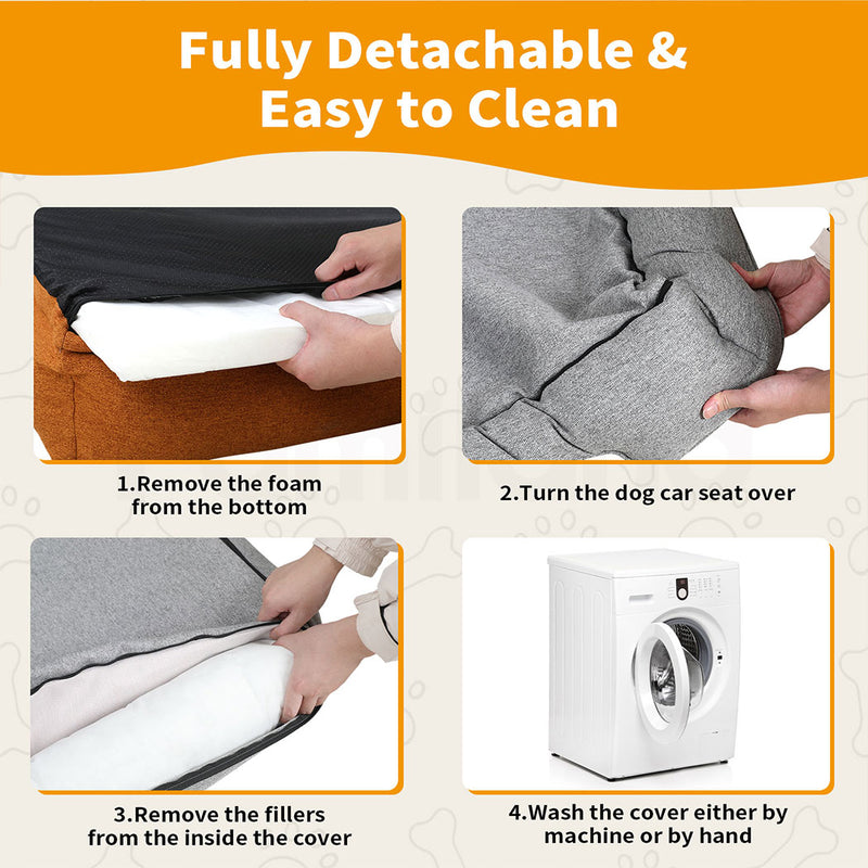 Tedi's Orthopedic Dog Bed in orange