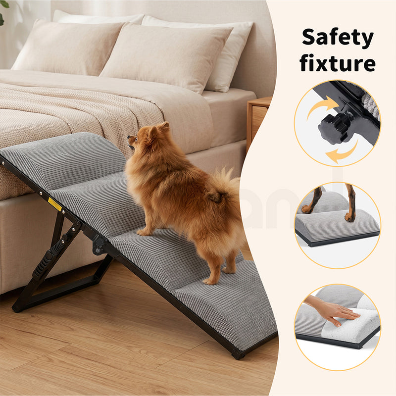 Tedi's Adjustable Height Foam Dog Stairs For Height Bed Couch Metal Frame