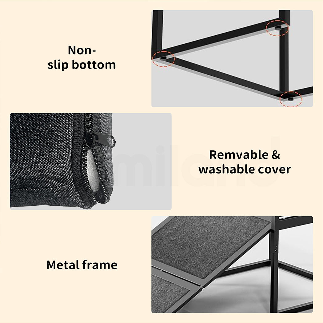 Tedi's Dog Stairs Ramp for Bed Sofa with Nesting Bed