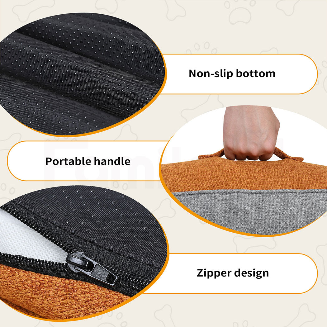 Tedi's Orthopedic Dog Bed in orange