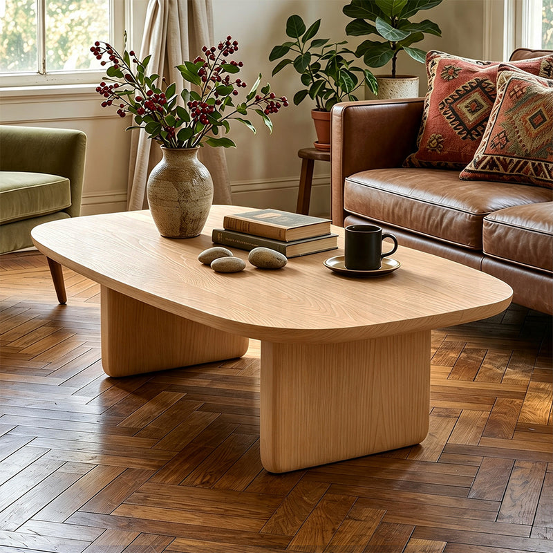 Familand 140cm Solid Wood Coffee Table in Natural