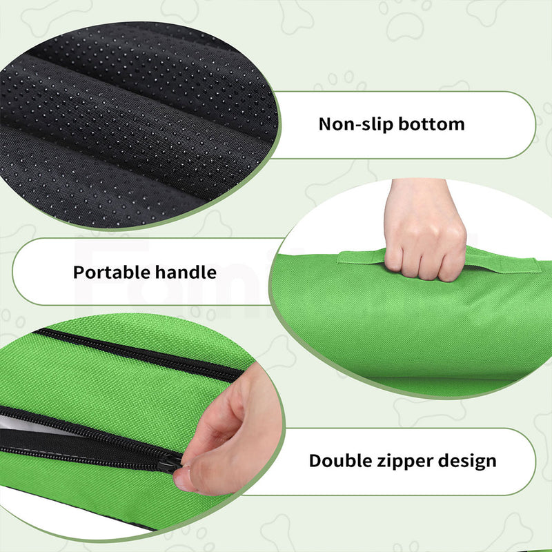 Tedi’s Waterproof Orthopedic Dog Calming Bed in Green