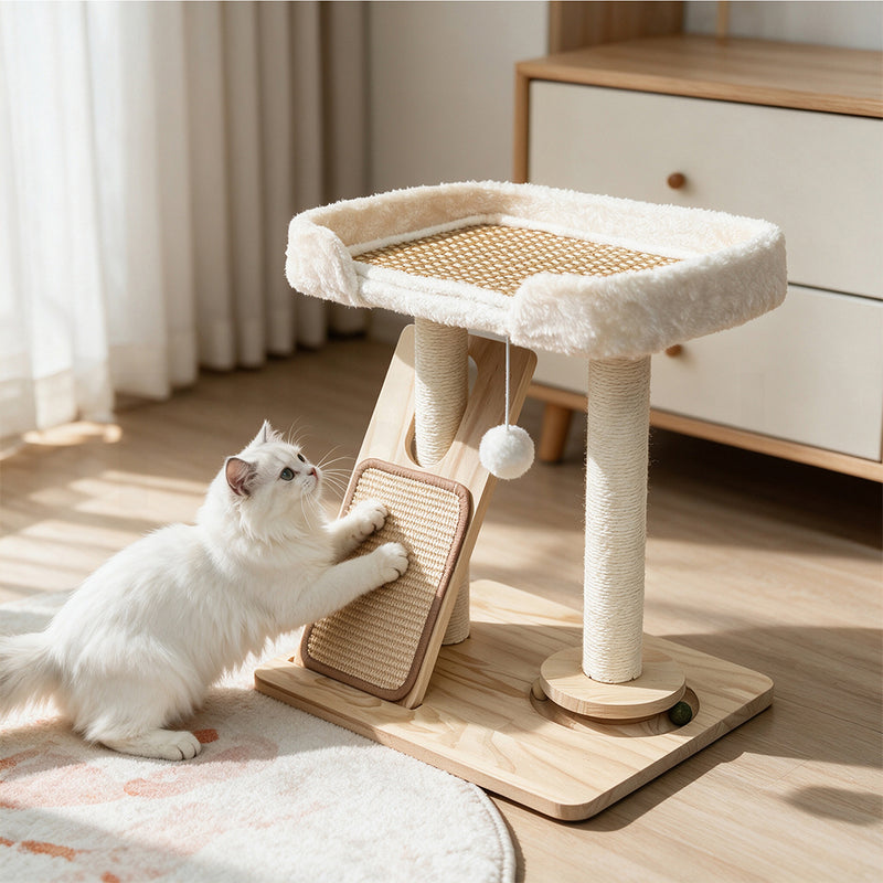 Tedi's Wooden Cat Scratching Board Scrather Post