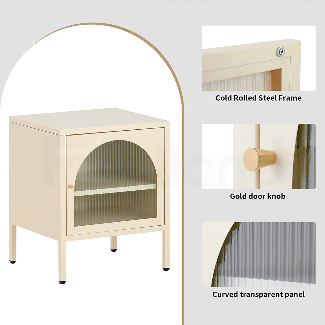 Familand Steel End Side Table Night Stand Bedside Tables