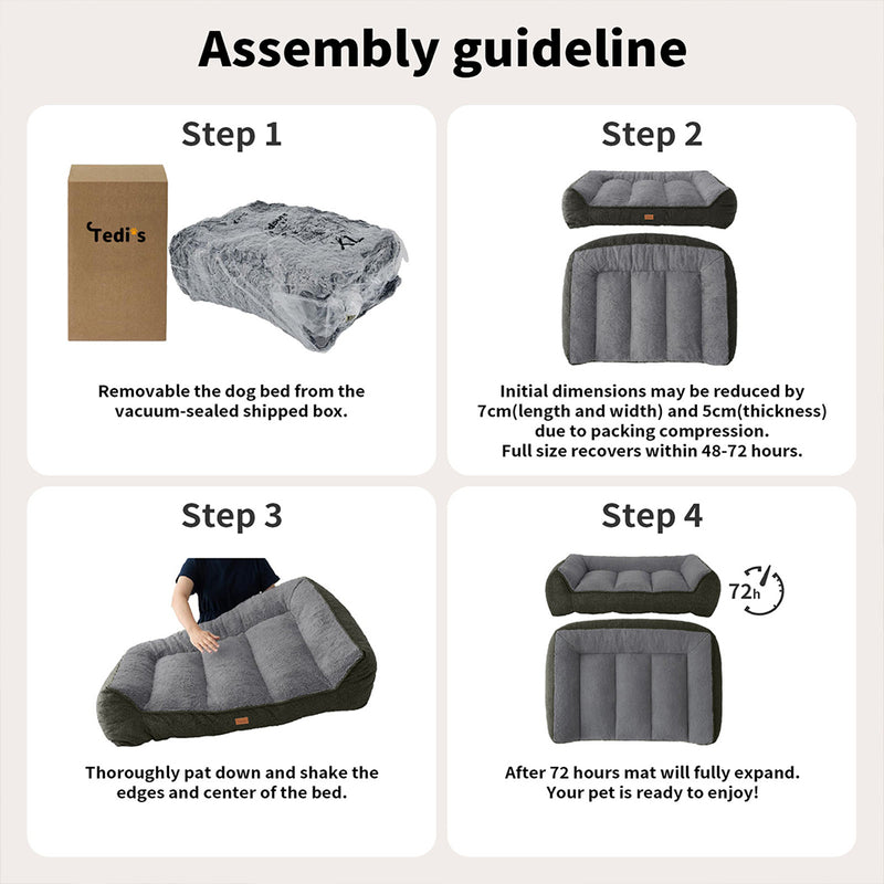 Tedi's Orthopedic Dog Calming Bed Mat