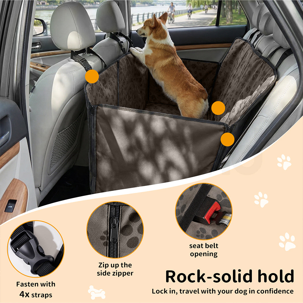 Tedi's Dog Car Seat Cover, Back Seat Cover for Dogs Pet Car Seat Protector Waterproof Bench Car Seat Cover