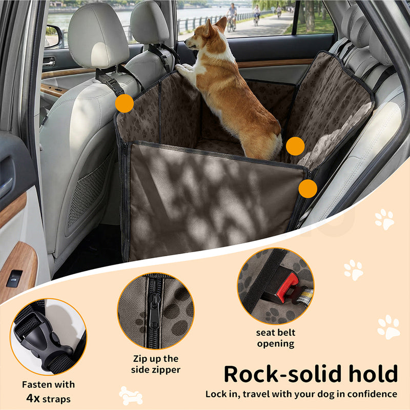 Tedi's Dog Car Seat Cover, Back Seat Cover for Dogs Pet Car Seat Protector Waterproof Bench Car Seat Cover