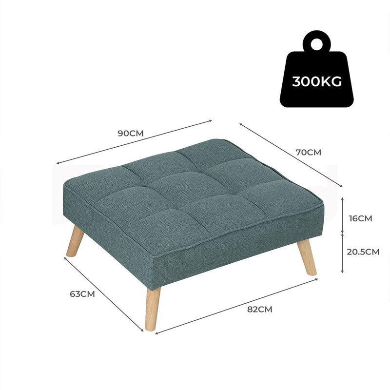 Familand Ottoman for Living Room in Green