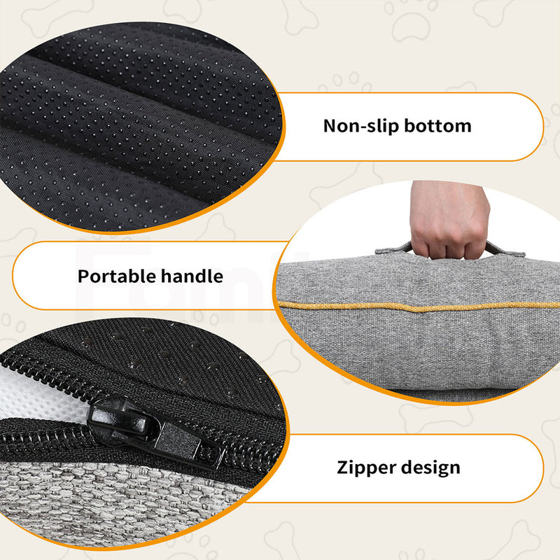 Tedi's Orthopedic Dog Bed in Grey