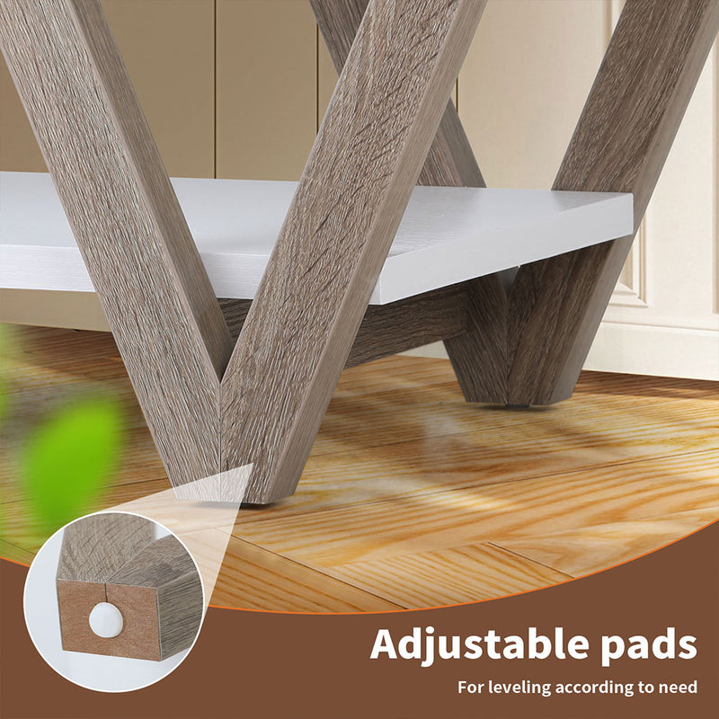 Familand 120cm Wooden Coffee Table in White