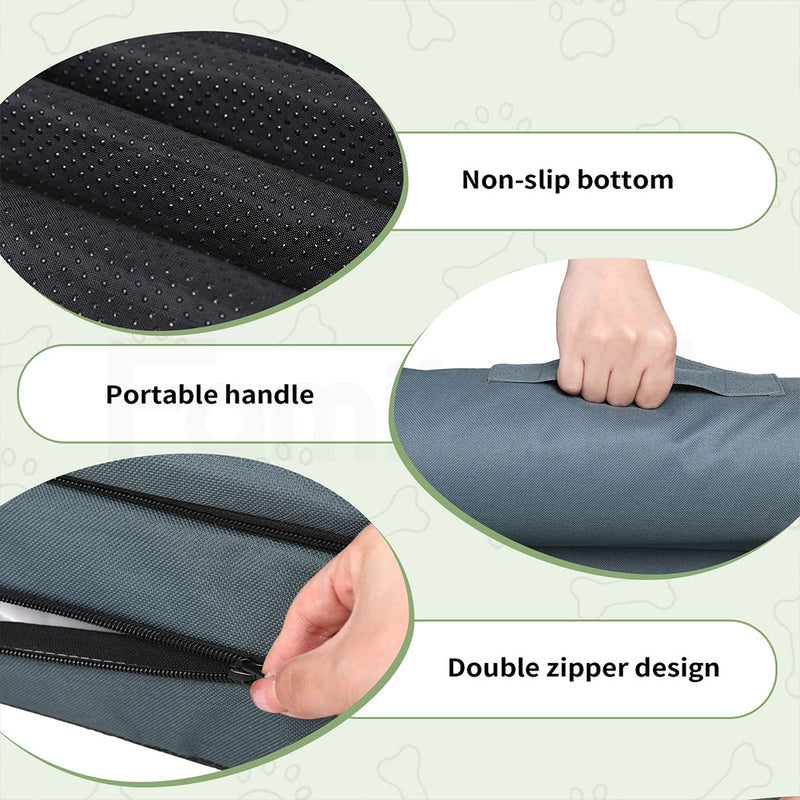 Tedi’s Waterproof Orthopedic Dog Calming Bed in Dark Grey