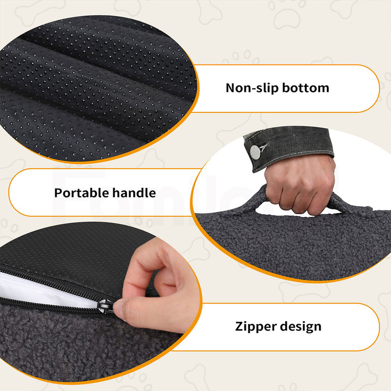 Tedi’s Orthopedic Dog Calming Bed in Dark Grey