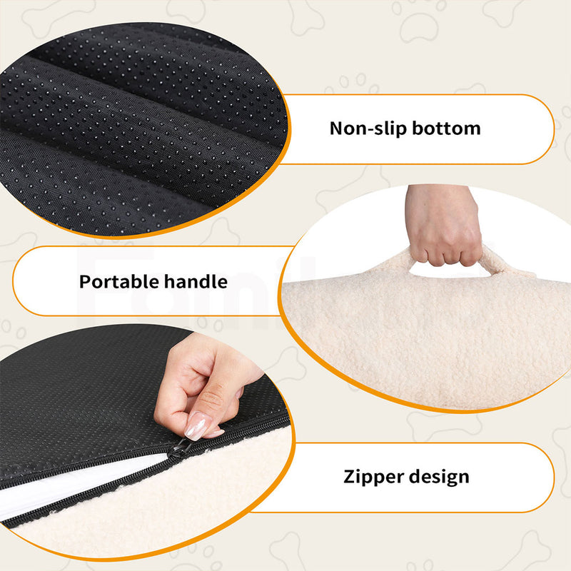 Tedi’s Orthopedic Dog Calming Bed in Cream