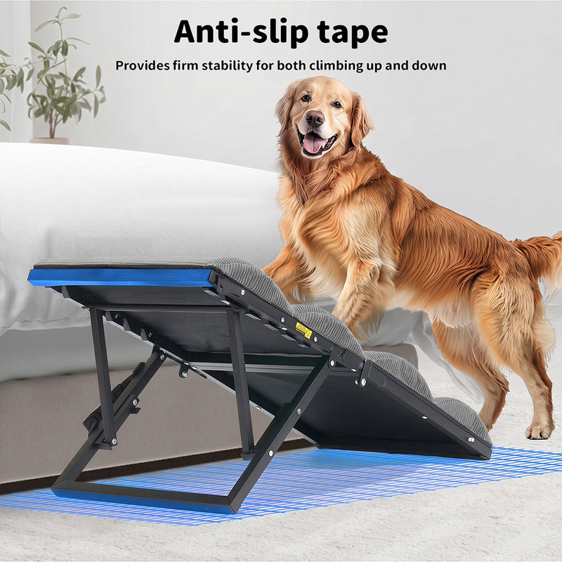 Tedi's Adjustable Height Foam Dog Stairs For Height Bed Couch Metal Frame