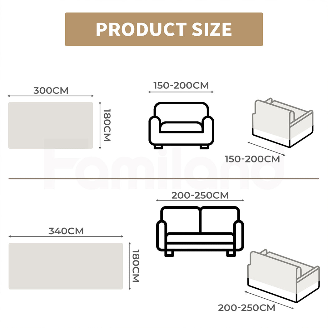 Tedi’s Couch Cover Sofa Covers Protector for for 2/3 seat Loveseat Sofa