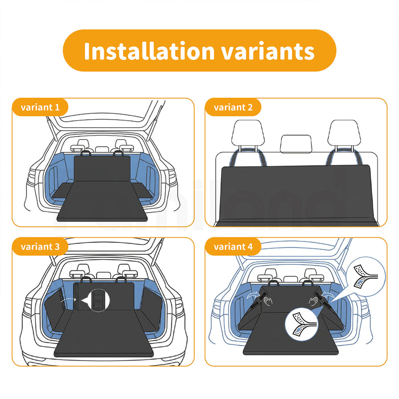 Tedi's SUV Cargo Liner for Dogs, Waterproof Trunk Cover for SUVs with Bumper Flap Protector