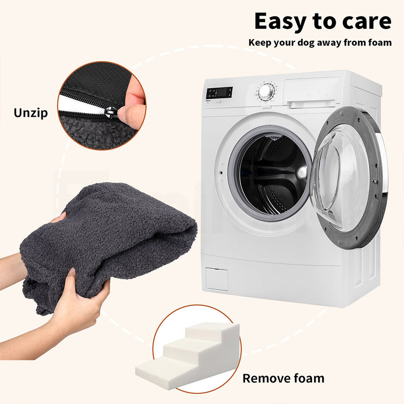 Tedi's 3 Steps Dog Stairs with Large Foothold Surface