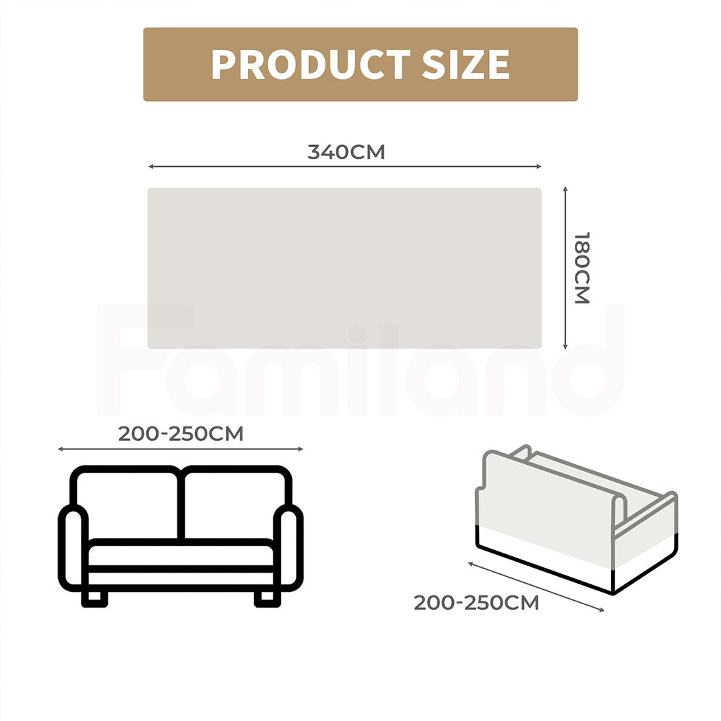 Tedi’s Couch Cover Sofa Covers Protector for for 2/3 seat Loveseat Sofa