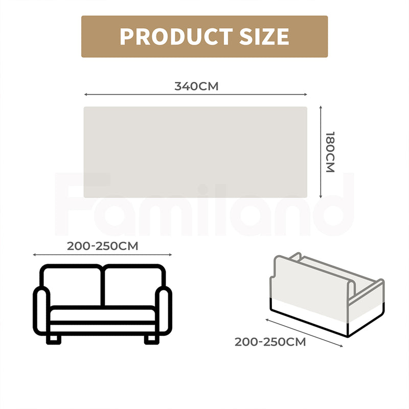 Tedi’s Couch Cover Sofa Covers Protector for for 2/3 seat Loveseat Sofa