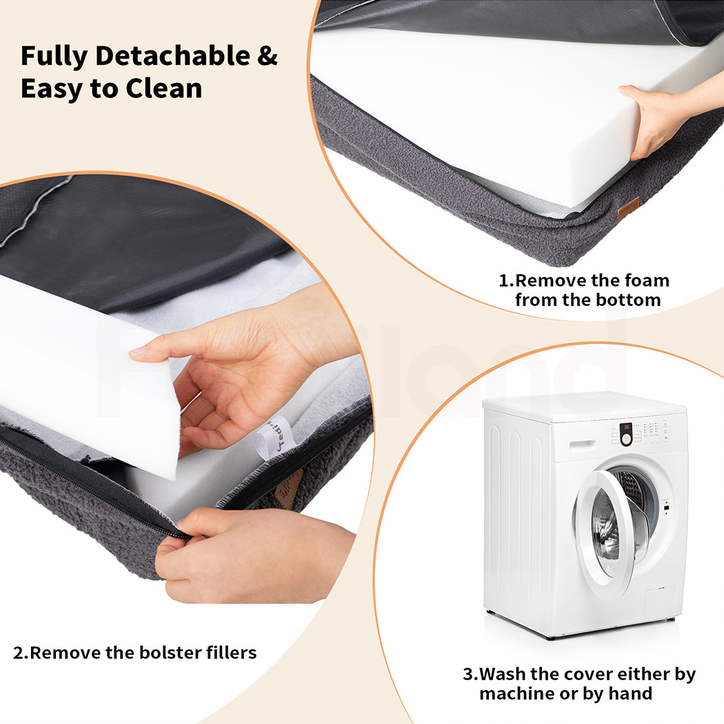 Tedi’s Orthopedic Dog Bed in Dark Grey