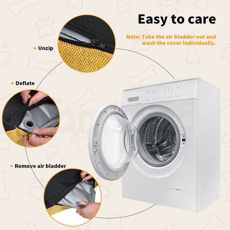 Tedi’s Pet Sofa Inflatable Dog Bed Cat Couch in Yellow