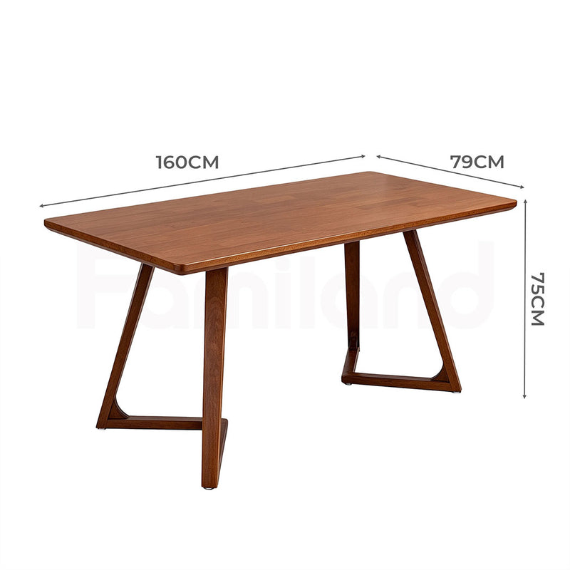 Familand 160cm Solid Wood Dining Table