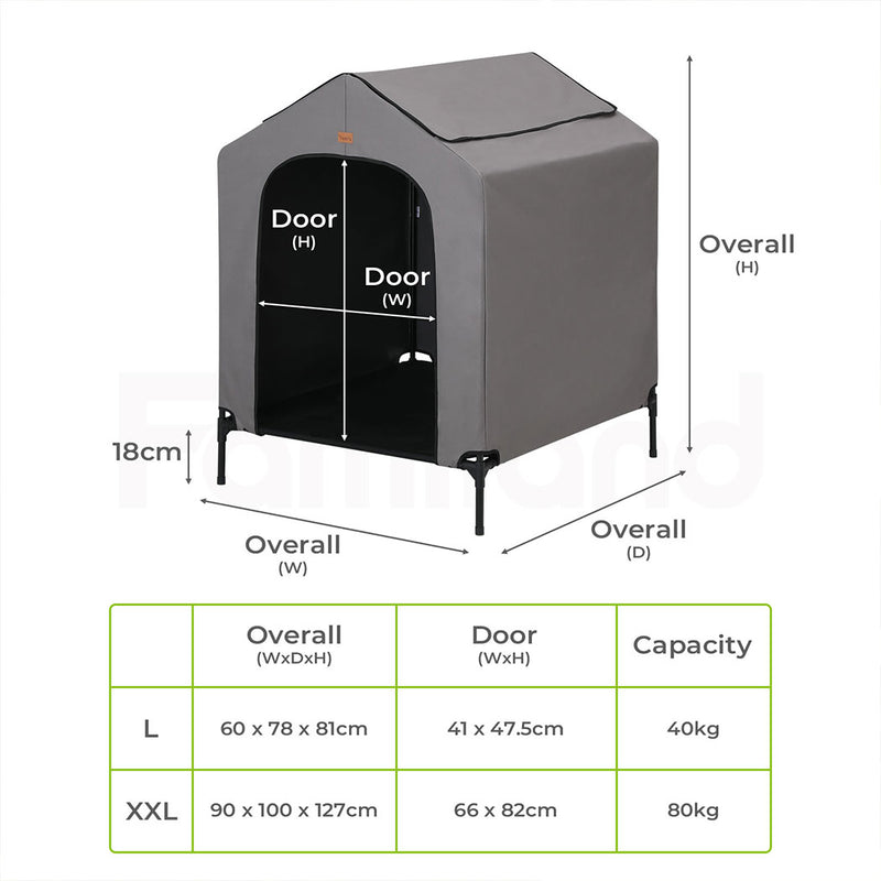 Tedi's 2 In 1 Dog Kennel Outdoor